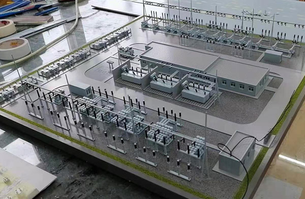 荊州某變電站沙盤(pán)